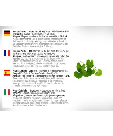 Dr. Wakde's Gotu Kola Powder | 100g (3.5oz) Pure Raw & Dried | Ayurvedic Herb | Vegan | Same Day Dispatch - Buy Online on GoSupps.com