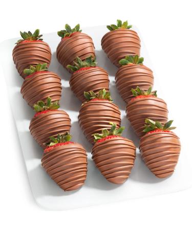 12 Magical Milk Chocolate Covered Strawberries Magical Milk 12 Count (Pack of 1)