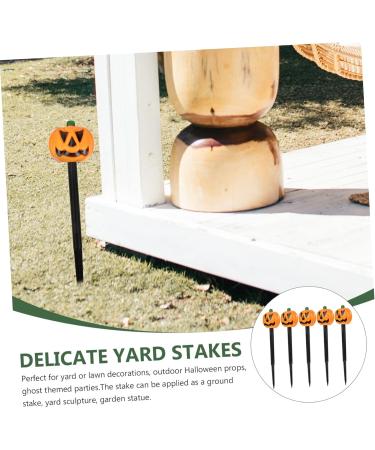 5pcs Ghost Light Accessories Outdoor Plug Halloween Outdoor Decorations Halloween Decor Solar Landscape Light Outdoor Decors Metal Garden Stakes Lights Festival Yard Stakes 3D LED (Colo Black Whitex4pcs 38x8cm - Buy Online on GoSupps.com
