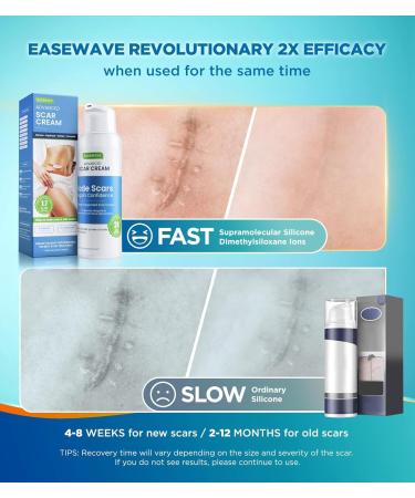 2X Potency Scar Cream - Rapid Deep Repair for C-Section Acne Keloid Burn & Stretch Marks | Silicone Gel Scar Treatment | 1.76oz - Fast International Shipping - Buy Online on GoSupps.com