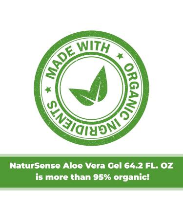NaturSense Organic Aloe Vera Gel from 100% Pure Aloe. Great for Hair Scalp Face Dry Skin Acne Sunburn Sensitive Skin. Unscented Same Formula Organic Ingredients 64.2 oz. (64.2 Fl. Oz.) 64.2 Fl Oz (Pack of 1) - Buy Online on GoSupps.com