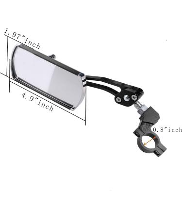 Jeemitery Bicycle Mirror A Pair of 360Rotation Back Rearview Mirror Handlebar Wide Angle Bike Mirror-Black - Buy Online on GoSupps.com
