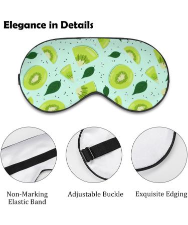 Kiwi Food Sleeping Mask - Adjustable Light-Blocking Eye Mask for Sleep | Soft Blindfold for Men Women & Kids - Buy Online on GoSupps.com