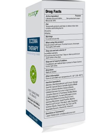 PSODEX Eczema Cream - Moisturizing Therapy with Organic Ingredients - Buy Online on GoSupps.com