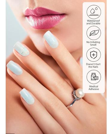 Kalolary 20PCS Gel Nail Polish Strips Nail Gel Art Sticker Full Nail Wraps Decals with Nail File and Stick for Women Girls Nail Art Decor (UV/LED Lamp Required) (C) - Buy Online on GoSupps.com