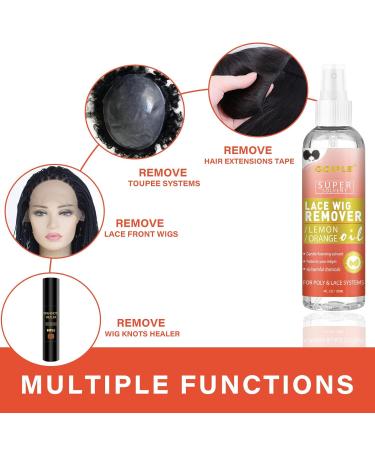 120ml Fast-Acting Tape-in Hair Extensions Remover | Eliminates Glue Adhesive & Wig Tape Residue for Effortless Hair Care - Buy Online on GoSupps.com