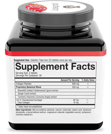Youtheory Joint Complex with UC-II Collagen - 60 Tablets for Joint Health - Buy Online on GoSupps.com