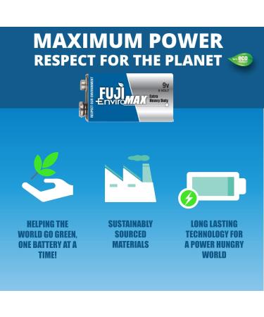 Buy Fuji Batteries 3600BP1 EnviroMax 9-Volt Extra Heavy-Duty Battery - Long-lasting Power for All Devices | International Shipping Available - Buy Online on GoSupps.com