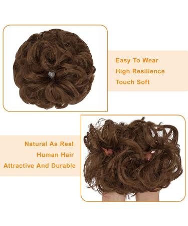 Thick Updo Messy Bun Hair Piece in Light Auburn - Ponytail Extension for Women | 1 PCS - Buy Online on GoSupps.com