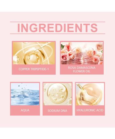 Rose Pink Peptide Serum Pink Glow Serum Peptide Whitening Serum Niacinadmie Serum Hydrating & Moisturizing & Firming Uneven Skin Tone Pore Care Korean Skincare (1) - Buy Online on GoSupps.com