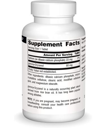 Source Naturals Gamma Oryzanol 60 mg - 100 Tablets for Health & Wellness - Buy Online on GoSupps.com