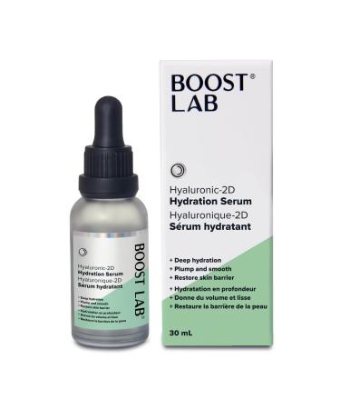 BOOST LAB | Hyaluronic 2D Hydration Serum | For Deep Hydration Plumps and Smooths Skin | 30ml