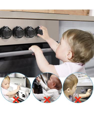 Stove Knob Covers Child Safety - Pack of 6 | Double-Key Locks Gas Stove Knob Covers | Oven Stove Baby Proof Knobs for Gas Range | Kitchen Childproof Universal Design - Buy Online on GoSupps.com
