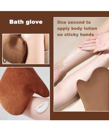 Grand gant autobronzant doux en velours | Double face avec doublure anti-taches | Finition bronz e sans traces | Application int grale du corps et du visage | Lavable en machine et r utilisable - Buy Online on GoSupps.com