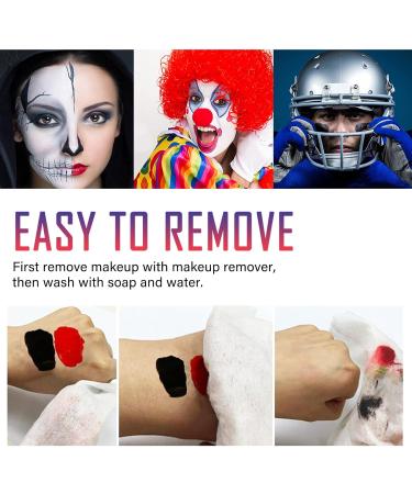 Professional Clown Makeup Kit - Face Paint for Halloween Joker Zombie & Sports Events | International Shipping Available - Buy Online on GoSupps.com