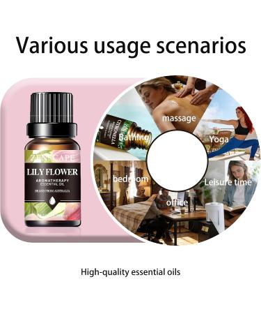 Lily Essential Oil 10ml Single Bottle - Natural Aromatherapy Oil for Diffuser Skin Care Massage & Home Fragrance - Buy Online on GoSupps.com