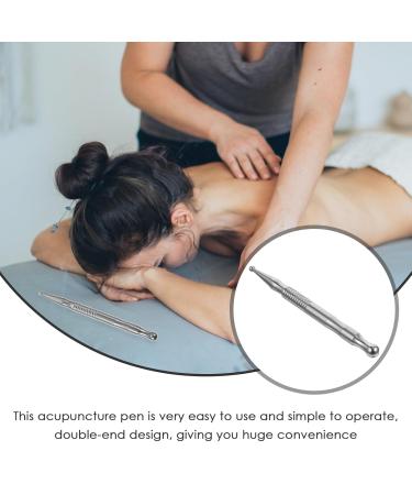 Fomiyes Metal Braid Acupuncture Pen - Manual Stainless Steel 304 Massage Device for Effective Acupuncture Therapy - Buy Online on GoSupps.com