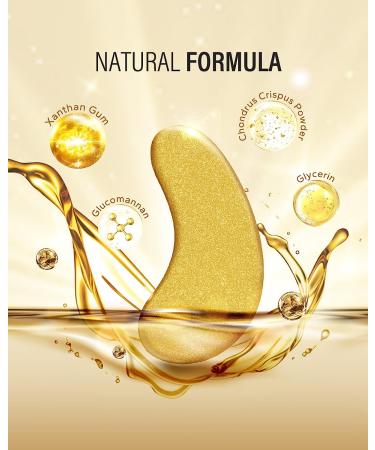 Maskiss 24K Gold Under Eye Patches - Collagen Eye Mask for Puffy Eyes, Dark Circles, and Puffiness - 25 pairs - Buy Online on GoSupps.com