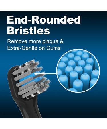Replacement Toothbrush Heads for Colgate Hum Smart Electric Toothbrush - 8 Pack Black | Compatible Durable & Affordable - Buy Online on GoSupps.com