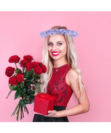 Frcolor Lavender Flower Crown - Simulation Floral Headband for Wedding Bridal Beach Holiday - Light Purple Hair Wreath - Buy Online on GoSupps.com