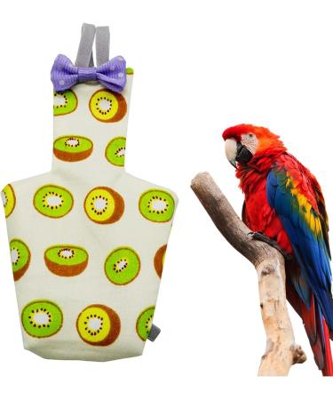 EsEico Reusable Parrots Nappy Pure Cotton Bird Washable Diapers Soft Parrot Nappy Multicoloured Printed Design Adjustable Cotton Fabric Pee Pads for Medium Parrots Cockatiels and Lovebirds. Kiwi - Buy Online on GoSupps.com
