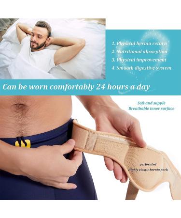 EAYH Adjustable Inguinal Hernia Support Belt for Men - Left/Right Side Relief - Buy Online on GoSupps.com