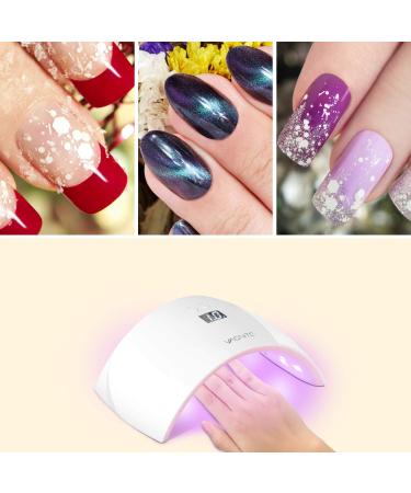 Vacnite 24W LED UV Nail Dryer with Timer Setting and Automatic Sensor LCD - Fast Nail Curing Lamp for Gels - Fingernail & Toenail - Buy Online on GoSupps.com