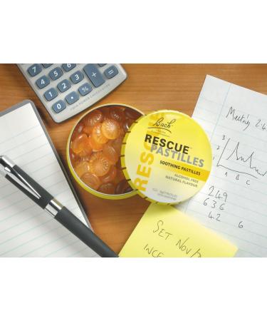 Rescue Remedy Orange & Elderflower Pastilles 50g - Alcohol-Free for Emotional Wellbeing | Travel Friendly - Buy Online on GoSupps.com