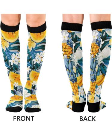 Haskirky High Elasticity Compression Socks - 2 Pairs, Universal Adult Knee-High Socks for Leisure, Fatigue Relief, Running, and Daily Wear - Buy Online on GoSupps.com
