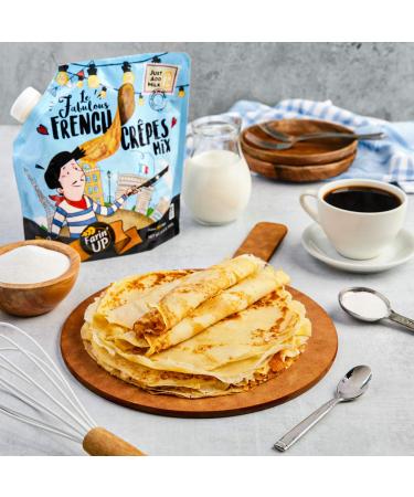 Farin'UP Non-GMO French Cr pes Mix - 21.16 oz - Makes 20 Crepes | Just Add Milk - Buy Online on GoSupps.com