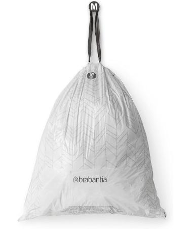 Brabantia Perfectfit Garbage Bags (Code M - 60L) | Extra Strong White 40-Pack with Train Tape - Ideal for International Shipping - Buy Online on GoSupps.com
