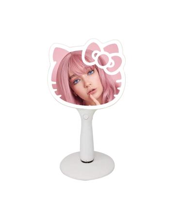 Impressions Vanity Hello Kitty LED Handheld Mirror  Makeup Vanity Mirror with Standing Base and Adjustable Brightness