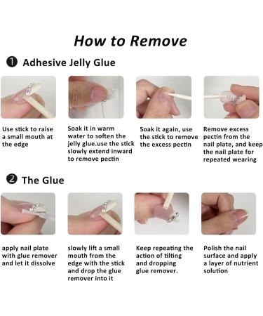 Sweet & Cool Cherry Edge Press on Nails - 24 Pcs Full Cover Artificial False Nails for Women Girls - Buy Online on GoSupps.com