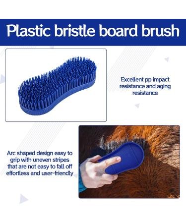 Magic Brush Horse 2Pcs Horse Grooming Brushes Blue Horse Brush Grooming Durable and Horse Grooming Kit for Horse Grooming Care Easy yo Clean Horse Brushes for Grooming(Multifunction) - Buy Online on GoSupps.com