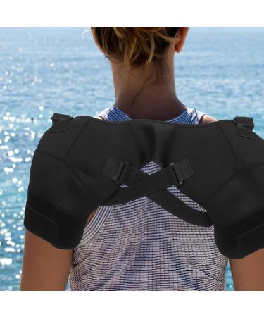 Buy HANABASS Adjustable Shoulder Support Brace - Warmth & Stability for All Seasons - International Shipping Available - Buy Online on GoSupps.com