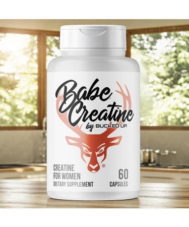Bucked Up Babe Creatine Creatine HCL Capsules for Women 750mg Serving - 60 Servings (60 Capsules) - Buy Online on GoSupps.com