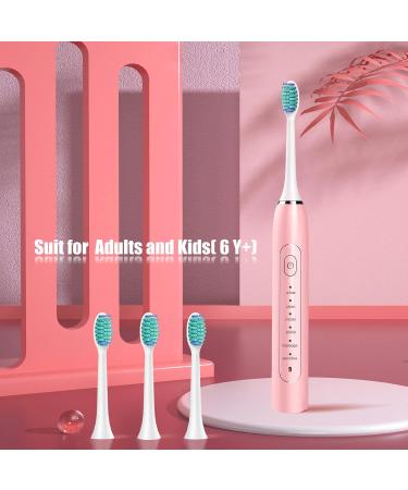 Sonic Electric Toothbrush for Kids and Sensitive Adults - Gentle Brushing, 4 Medium Brush Heads, Fast Charge - Rechargeable for Girls and Boys - Buy Online on GoSupps.com