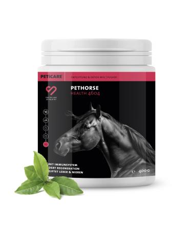 Peticare Detox-Mix powder for horses |Supports liver & kidney intestinal function |Natural detoxification for horses & ponies |Vegetable ingredients MSM & vitamin B6 |Pethorse Health 4604 800 g
