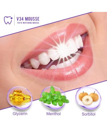 V34 Purple Toothpaste - Whiten Teeth & Remove Stains | 2 x 60ml Color Correction Tooth Color Corrector - Buy Online on GoSupps.com