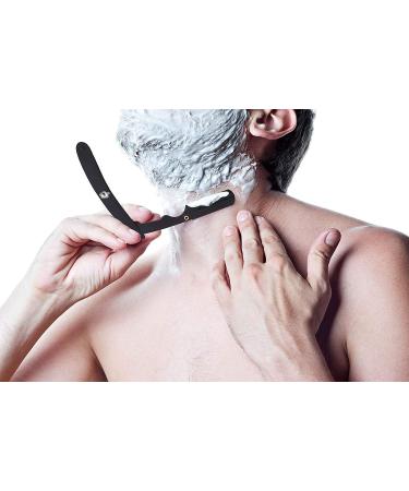 Professional Straight Edge Barber Razor for Close Shaving | Salon Quality Shavette with 10 Blades - Krisp Beauty - Buy Online on GoSupps.com