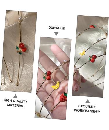 MAGICLULU Strawberry Headband Accessories Braided Hair Headbands Cupid Halloween Decor Head Band Hair Bands for Decorative Hairband Make up Miss Clothing Alloy (iron) - Buy Online on GoSupps.com