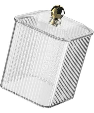 Portable Sturdy Cotton Pad Holder Stylish Home Accessory Portable for Efficient Cosmetic Storage and Organization Clear - Buy Online on GoSupps.com