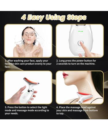 Portable Facial Massager & Skin Care Tools | Multifunctional Face & Neck Sculpting Device with 7 Color LED - Ideal for Home Use - Buy Online on GoSupps.com