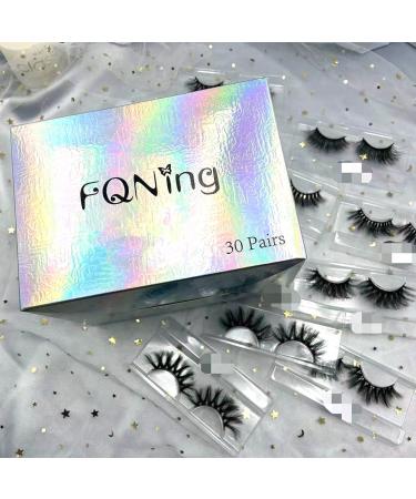 Wholesale Handmade 20mm Fluffy Hybrid Mink Lashes - 30 Pairs - Dramatic Soft Wispy Eyelashes - 10 Styles Mixed - Buy Online on GoSupps.com