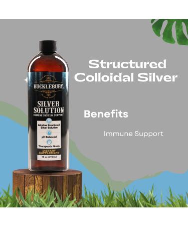 Buy Silver Solution pH Balanced Alkaline Liquid | Daily Immune Support | 16 oz Gluten Free - 30ppm - Buy Online on GoSupps.com