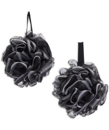 Loofah Bath Set with Loofah Stick, 2 Sponge Poufs & Shower Hook - Buy Online on GoSupps.com