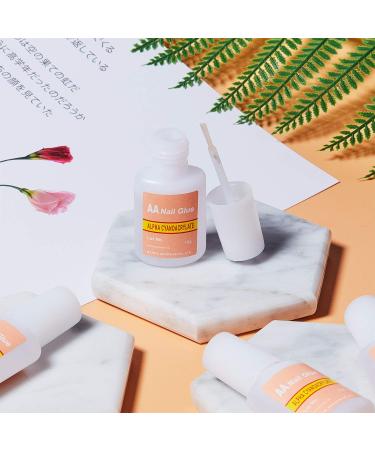 Hicarer Adhesive False Nail Glue - Quick Brush-On Nail Glue for Nail Make Up (5 Packs) - Buy Online on GoSupps.com
