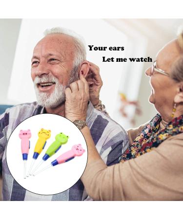 LED Earwax Remover Tool Set - Safe Stainless Steel Ear Pick Spoon with LED Light - 4 Pieces - Buy Online on GoSupps.com