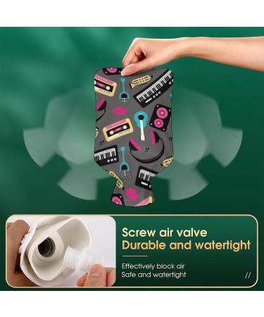 Keyboard Guitar Hot Water Bottle with Plush Cover - Hand Warmer for Adults & Children | 26.5x15.3cm | International Shipping Available - Buy Online on GoSupps.com