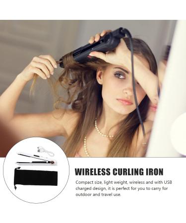 FOMIYES Mini Hair Straightener Curling Iron Professional Styling Tools Straightener Curler Wireless Hair Curler Major White - Buy Online on GoSupps.com